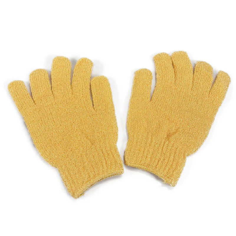 High quality Nylon Exfoliating Bathing Gloves SPA massage shower gloves
