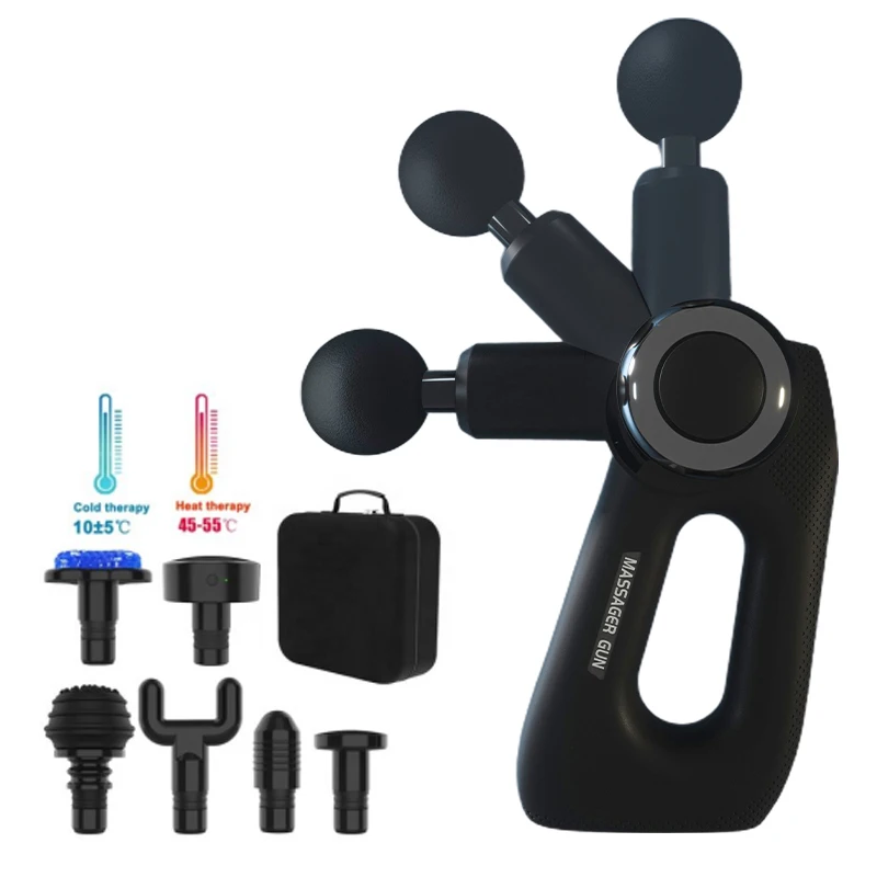 0 45 90Degree Rotatable Massage Guns Rotating 5speeds Adjustable Powerful Deep Tissue Percussion Muscle Massager