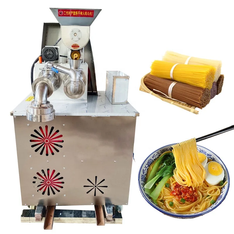 100KG/H rice Noodles Wooden Case Pasta Extruder Mini Rice Vermicelli Machine rice noodle machinery extruder for food
