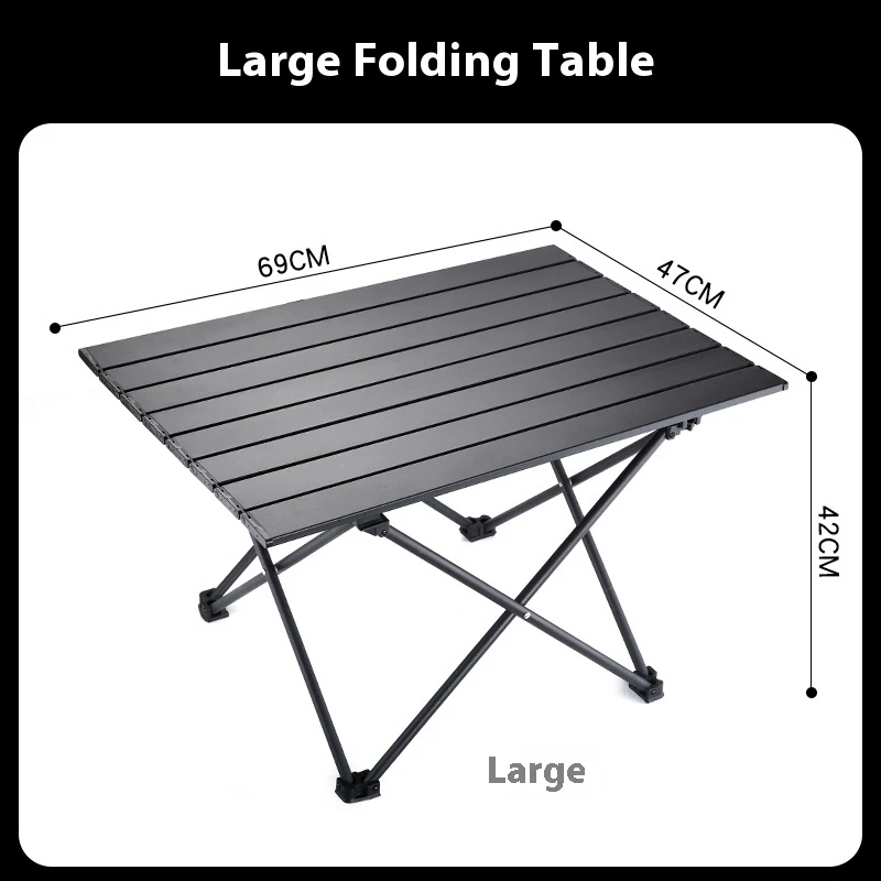 TF 69*47*42cm Folding Carbon Steel Table Mesh Folding Table for Beach/picnic/travel/outdoor Activities  BBQ Cooking Dining Kitchen