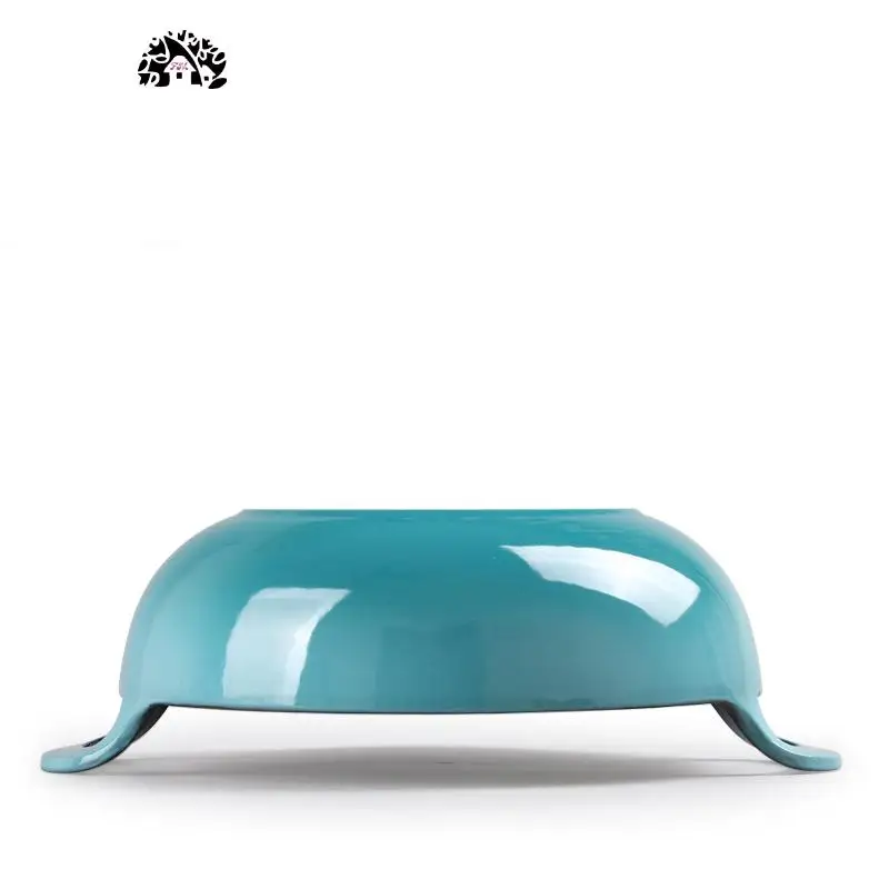 Cast iron enamel pot household enamel double ear ingot pot multifunctional stew pot induction cooker universal