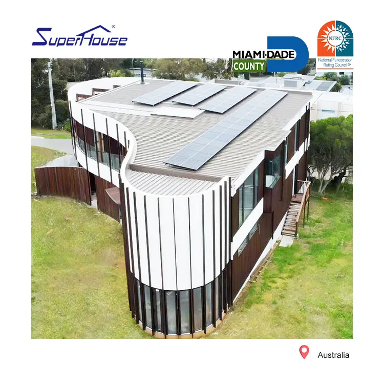 Superhouse Australia aluminum windows and doors frameless balustrade