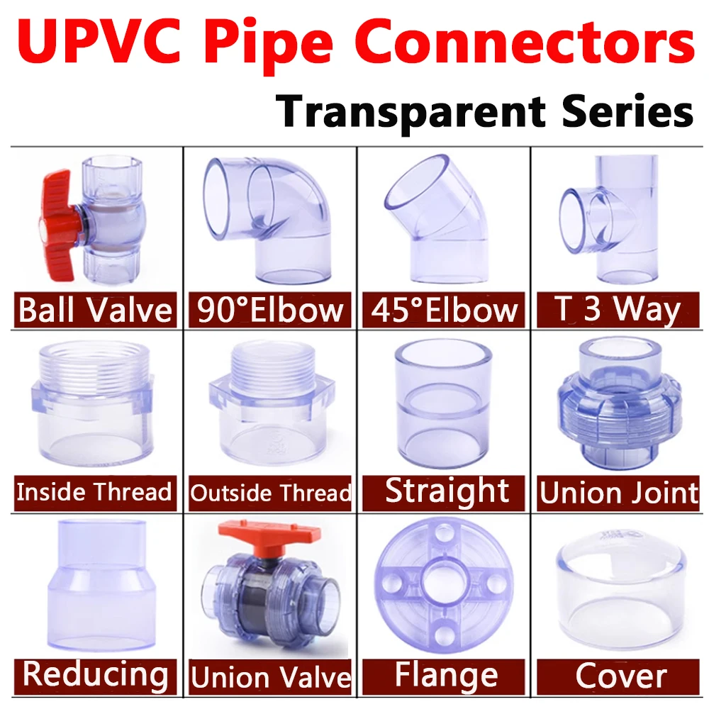 40-32/40-25/40-20/32-25/32-20/25-20mm Garden Irrigation Pipe Fitting Water Pipe Fitting Adapter PVC Straight Reducer Adaptor