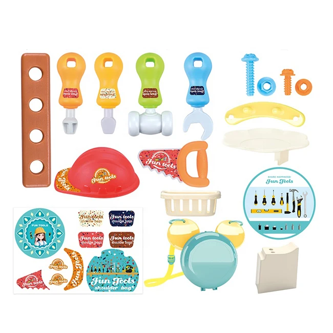 Набор инструментов 2 в 1, сумка через плечо, игрушечный набор, Детские обучающие игрушки для ролевых игр, интересный набор инструментов, детский набор для детей