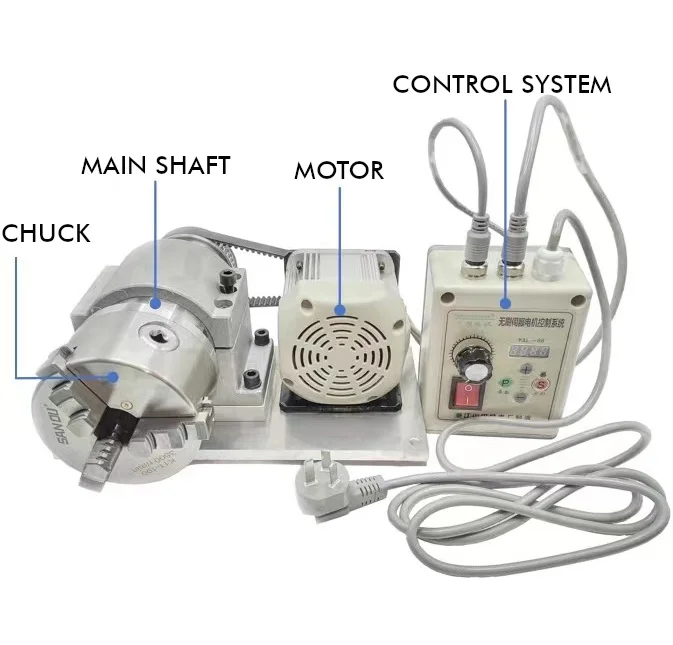 SANOU Three jaw self centring motor chucks k11-200 Lathe Chuck 3 jaw chuck with motor 750W