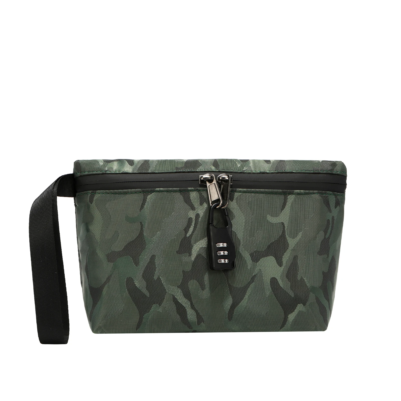 Camo Green Custom logo Smell Proof Pouch Bag with Combination Lock