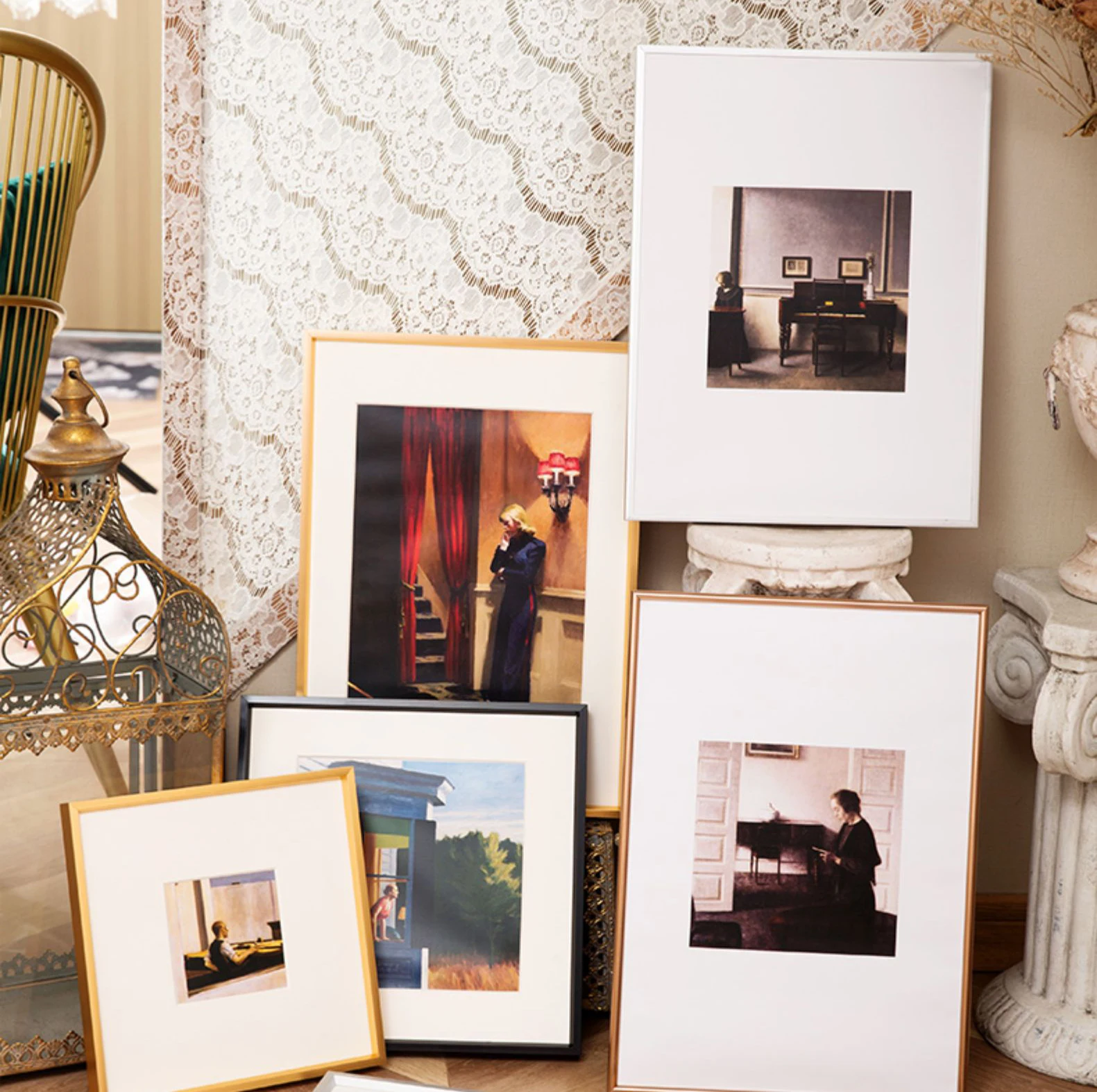 Thin edge narrow edge aluminum alloy photo frame any size mounting poster hanging wall modern simplicity