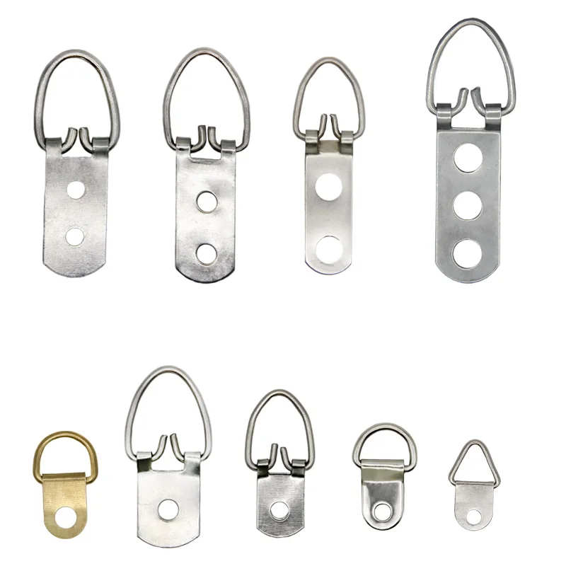 Heavy Duty Gold Sliver Color Sawtooth Hanging Picture Photo Frame Hangers Hook