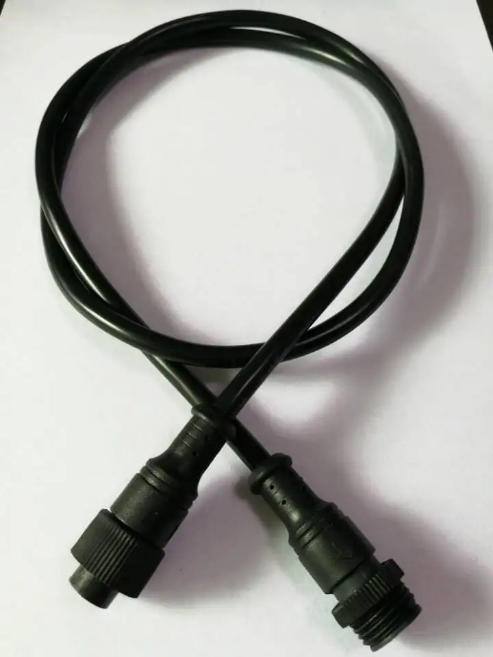 2Pin 3Pin 4Pin T442 LED Connector Cable Bare Wire Waterproof IP67 Male Female Jack Waterproof Extension Cables for LED DMX Light
