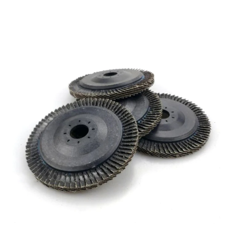 Strong tensile zirconia flap disc 4inch 100mm min order 100pcs flexible flap disc polishing alloy materials