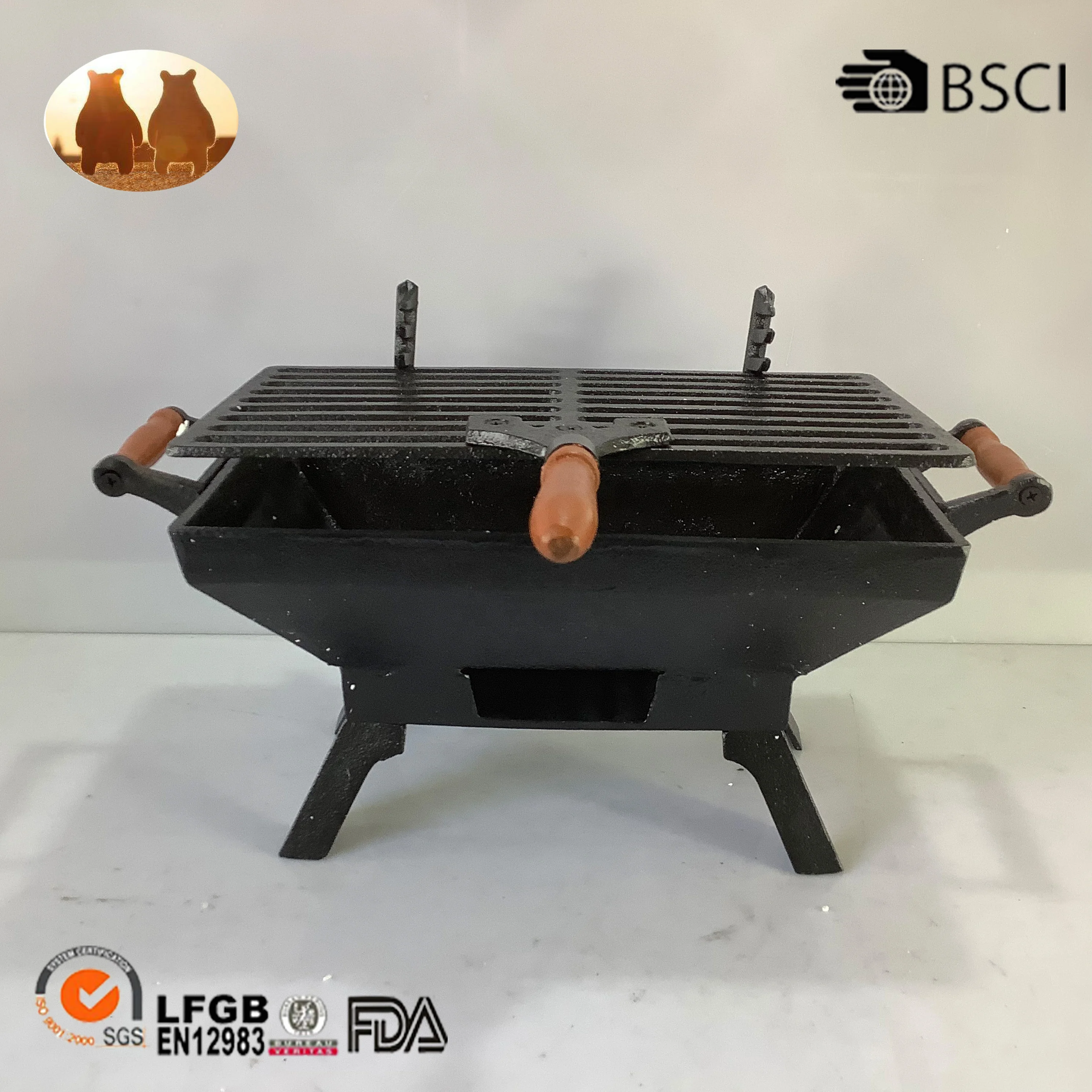 cast iron mini bbq stove
