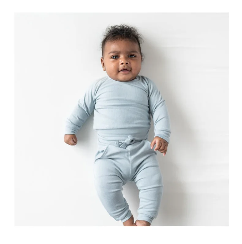 Bamboo Baby clothes spring and autumn suit fiber baby long pants split two-piece baby clothes for infants and toddlers