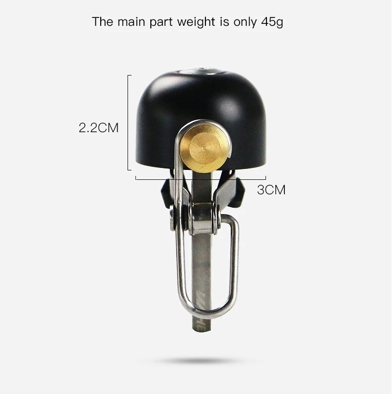 High Quality Durable Bicycle Bell Ring Mini Unique Custom Handlebar Copper Bike Bell