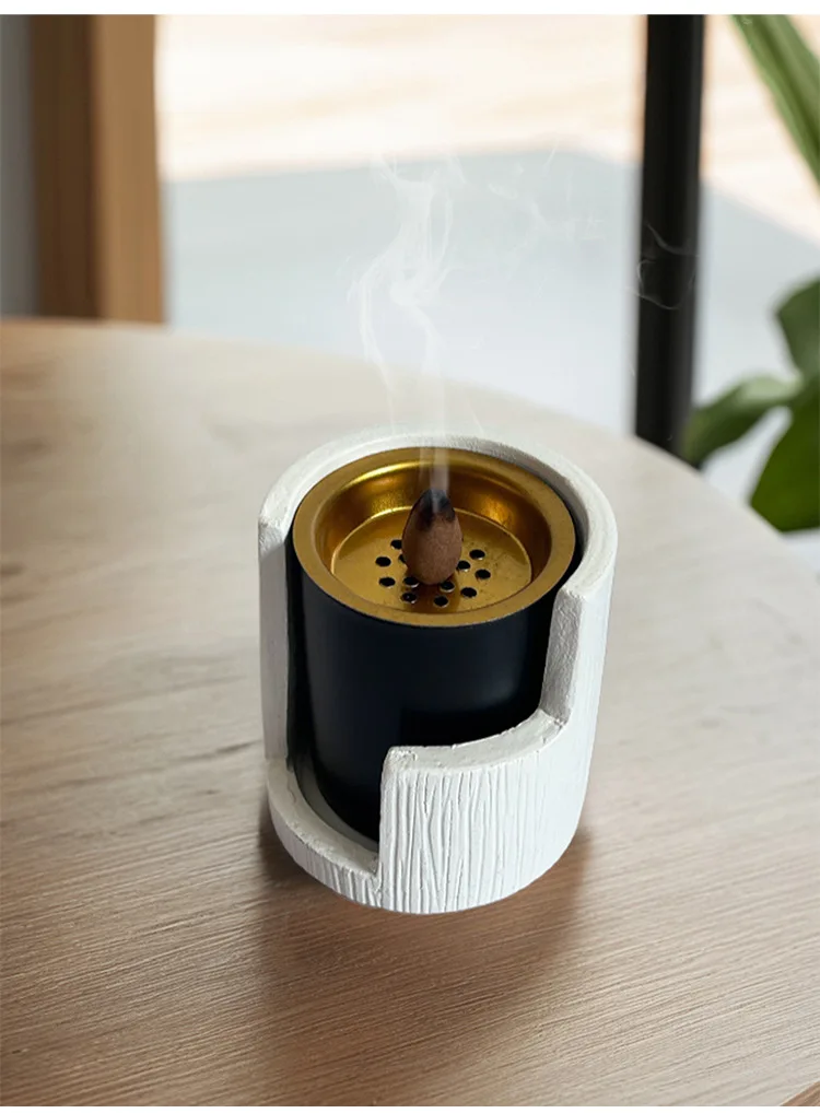 Mubkhar Wood Resin Tree Pattern Ceramic  Bakhoor Burner Bakhoor Burner Wood for Wedding Gift Electric Incense Burner