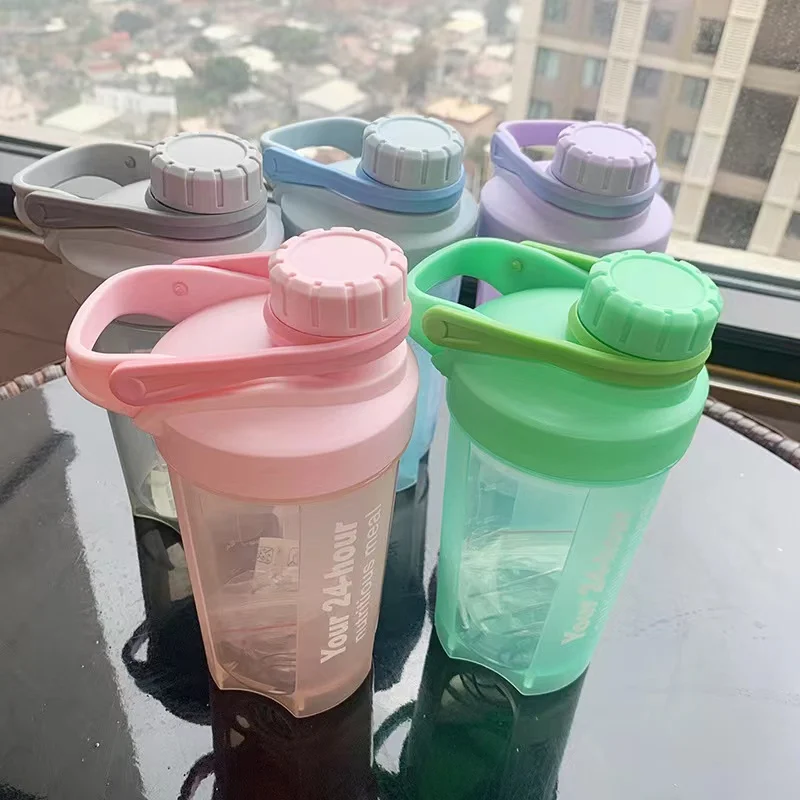 500ML Portable Plastic Bpa Free Shaker Bottle Shaker With Custom Logo