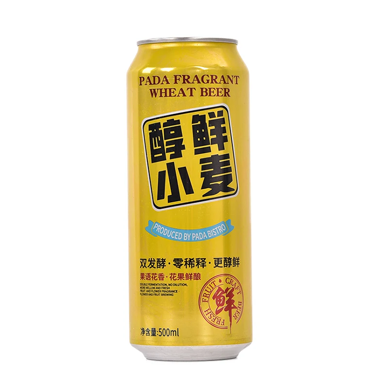 Powerful And Refreshing Taste Preferred Raw Material Brewery Craft Wheat Beer 500ml*12/carton Pasteurization Beer In Cans