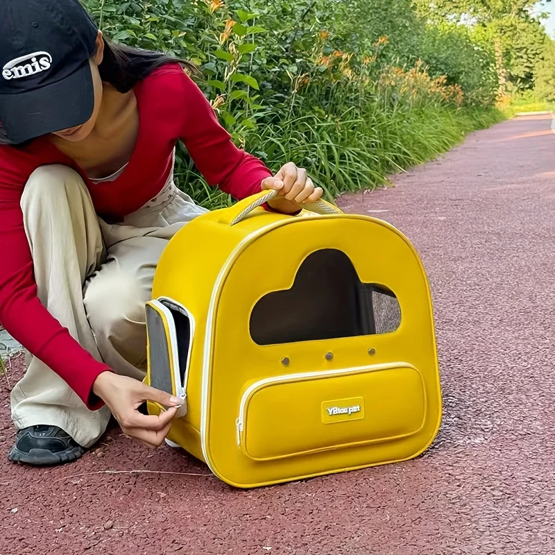 Hot Selling Customizable Small Size PU Shoulder Backpack for Pets Luxury Pet Carrier Zipper Closure Outdoor Travel Dogs Cats