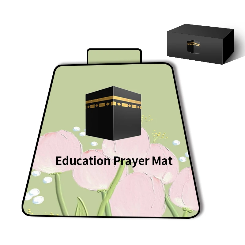 Shantou SAJADAH Factory Wholesale Electronic K315 Muslim Prayer Rug Arabic Style 6 Languages Kids Interactive Prayer Mat
