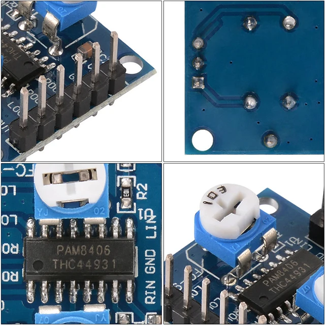 PAM8406 digital amplifier board with potentiometer 5Wx2 stereo M70
