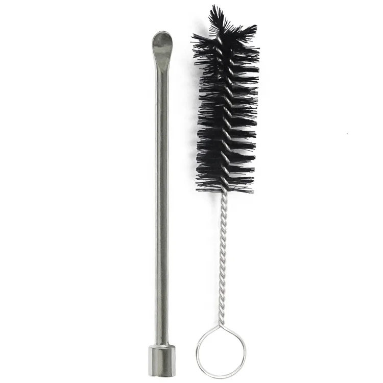 
Custom Dabber Tool 58MM Sliver Wax Dabbing Tool with titanium nail clean tool brush dry herb 