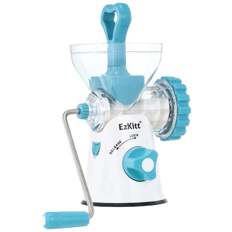 Portable Household Food Processor Manual Meat Grinder & Sausage Noodle Dishes Food Mixer