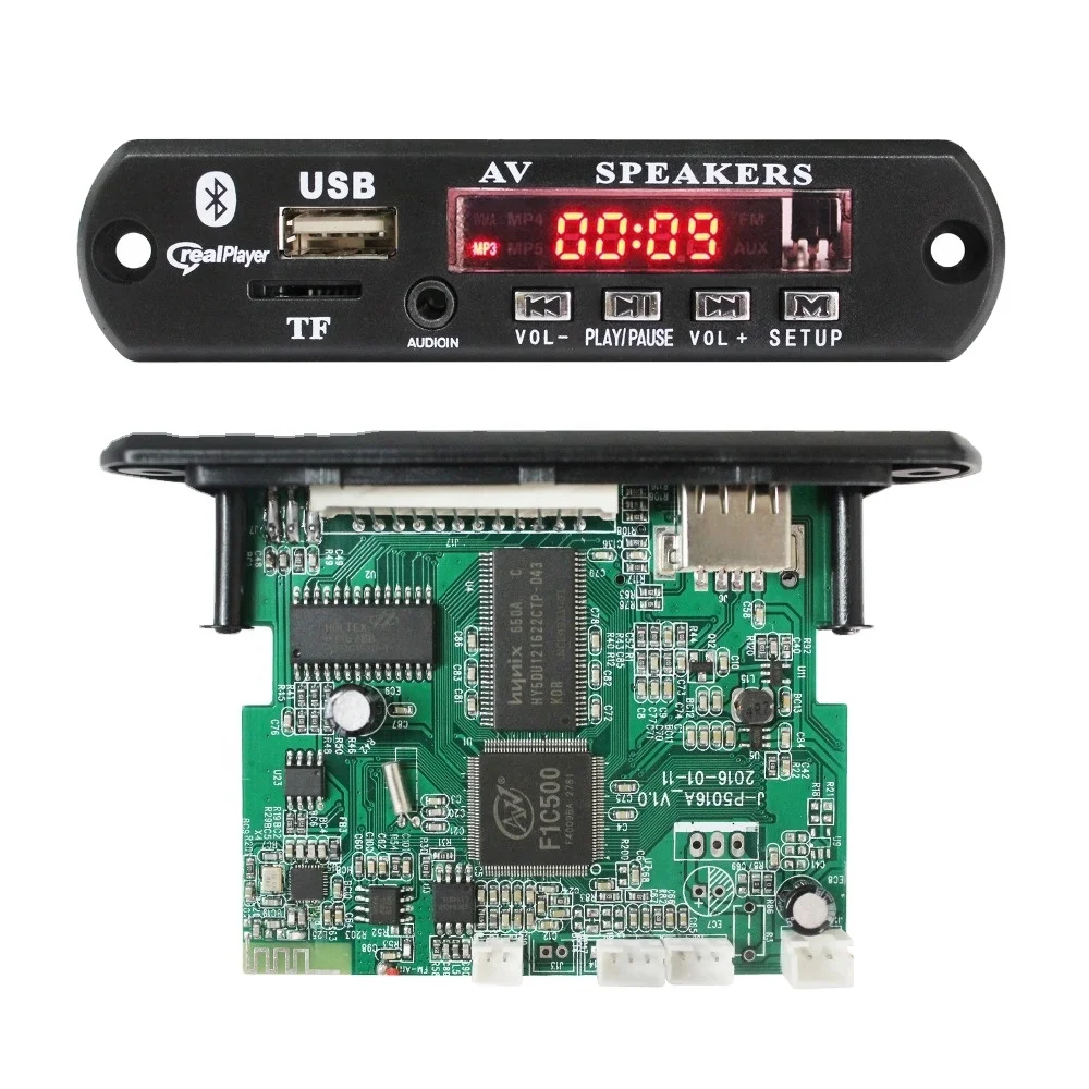 P5016A BT видео Realplayer AV динамик схема декодер модуль usb TF карта фильм mp4 плеер