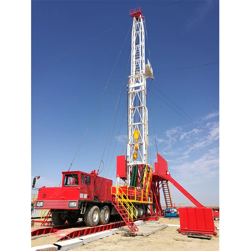 Api XJ450 Truck-Mounted Mobile oilfield rigs Oil Drilling Rig for oil rigs workover