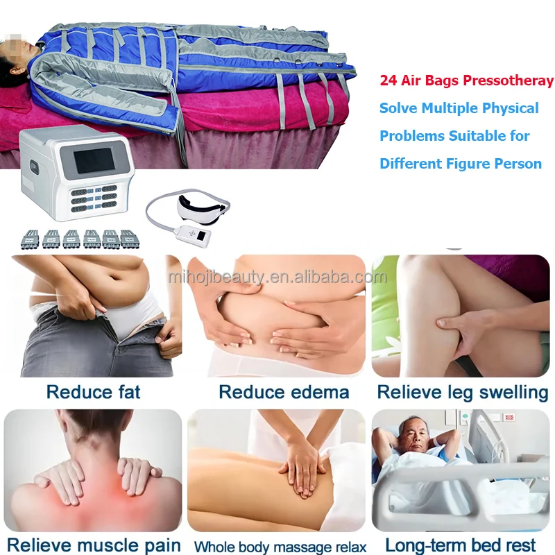 factory price pressotherapy suit lymphatic drainage massage reduce fat pressotherapy