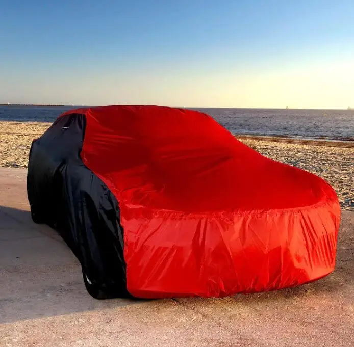HOTO Outdoor Full Car Cover Waterproof Dustproof Windproof UV Protective Cover Made of PVC and Oxford Fabric