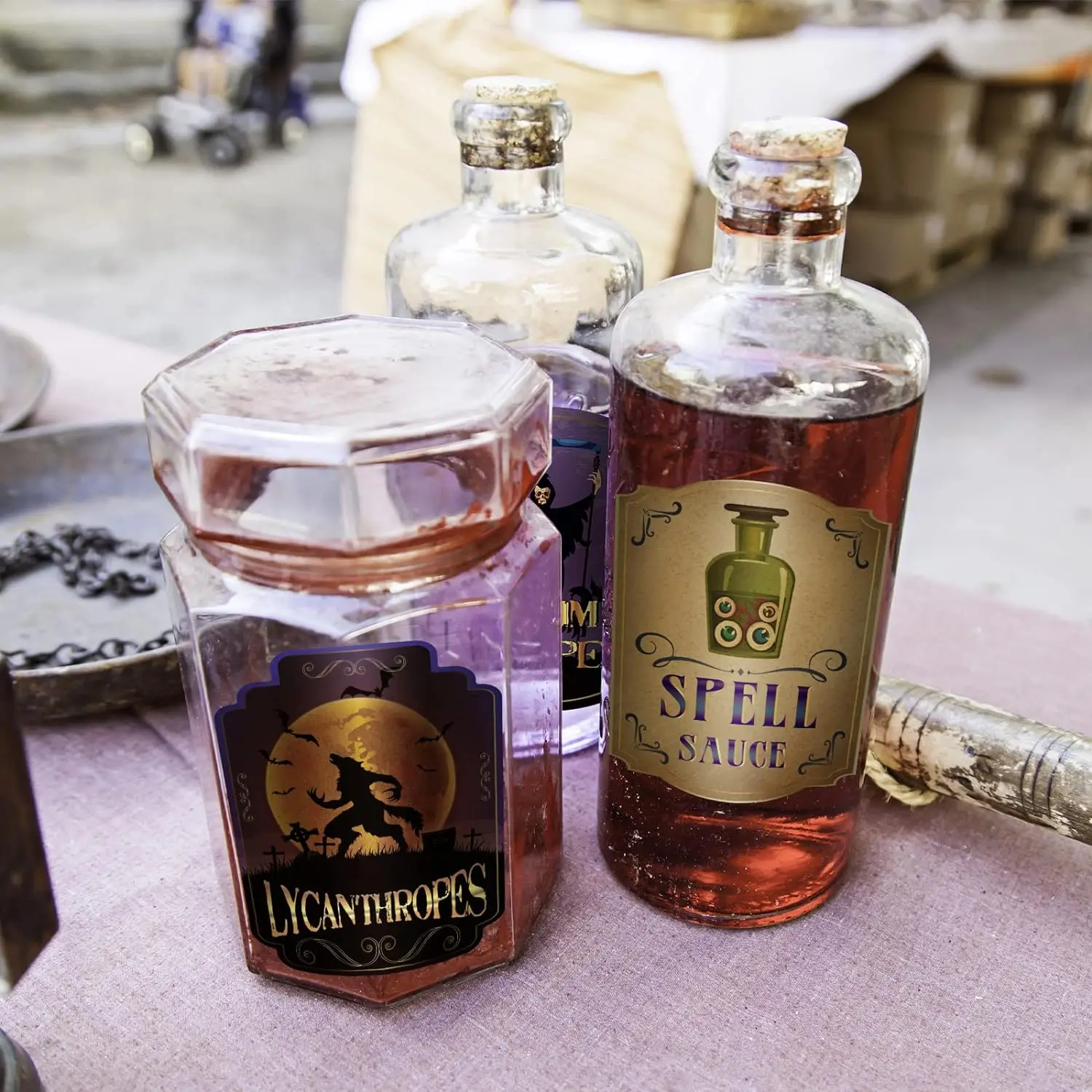 Assorted Apothecary Potion Labels Decals for Wine Bottle Decoration Crafts DIY