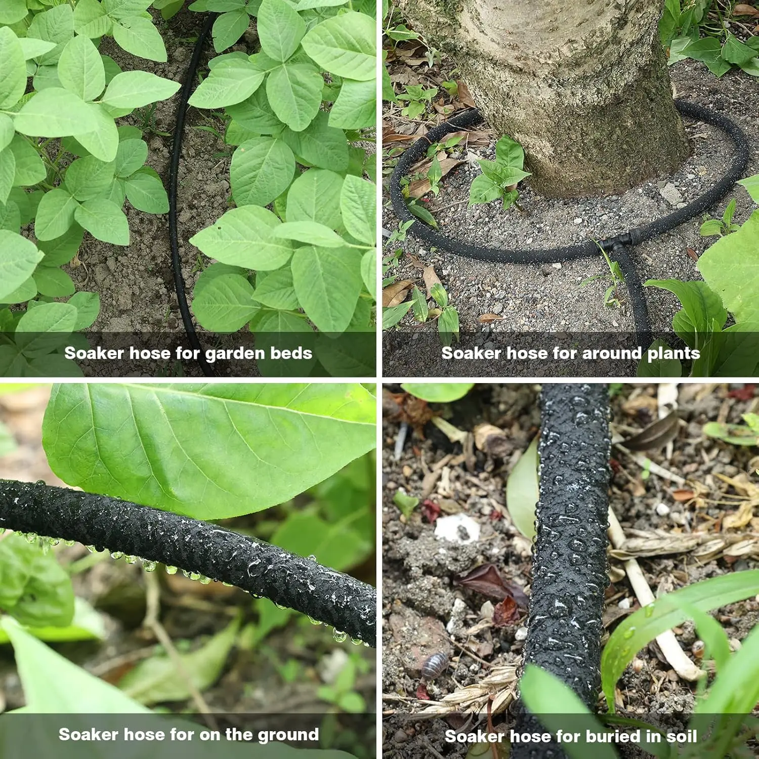 Factory Wholesale Professional Black Soaker Hose for Garden Flexible Saving Water Agricultural Soaker Hose