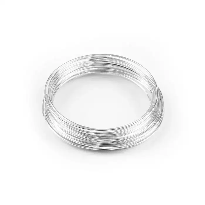 OCC pure silver 4N 5N OCC silver 9999 purity 0.02mm-4mm material coil High conductivity Electrical silver round wire