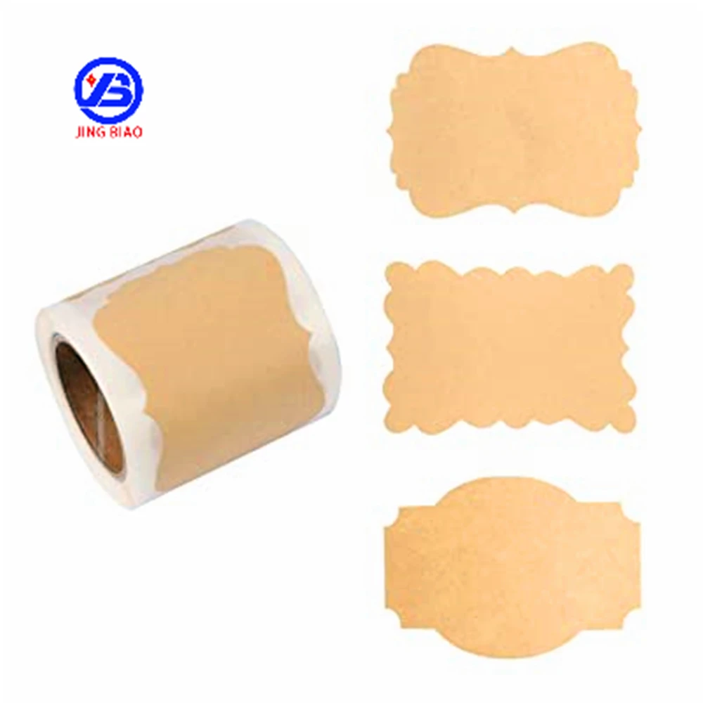Светоотражающая термобумага без этикеток, ярлык для свечей, предупреждающие банки, матовая помада для веганов, самоклеящиеся этикетки с белой этикеткой для плетения волос