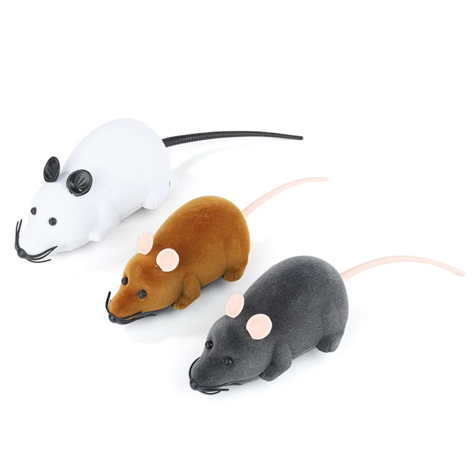 Interactive Pet Toys Electric Cat Toy Remote Control Mouse Rc Plush Rat Toys Cat Electric Mouse