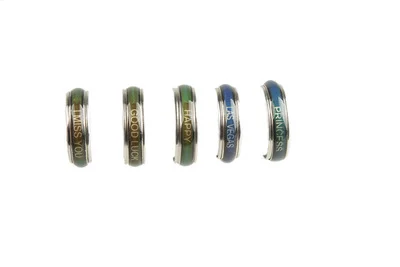 Обручальное кольцо, меняющее цвет, из нержавеющей стали, 4 мм, 100 шт.