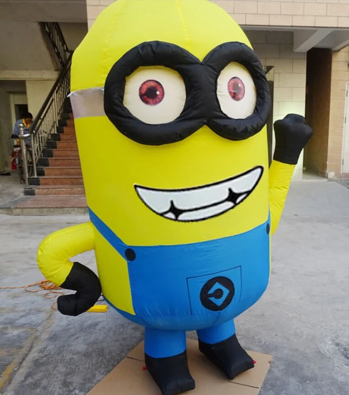 custom by picture PVC giant air tube inflatable advertising sign cartoon characters