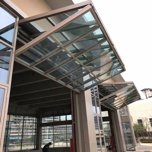 Vertical Folding Doors black sectional panel Vertical Bifold Glass garage door with Lock+handles+hinge