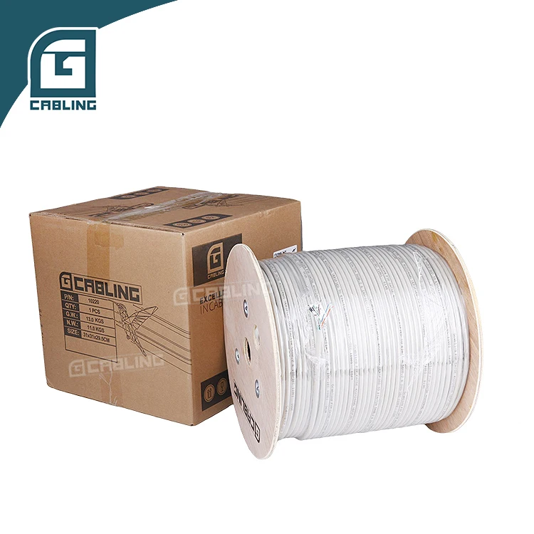 Gcabling Pure copper oxygen-free communication cable cat6 cable reel 100m cat6 cable manufacturers
