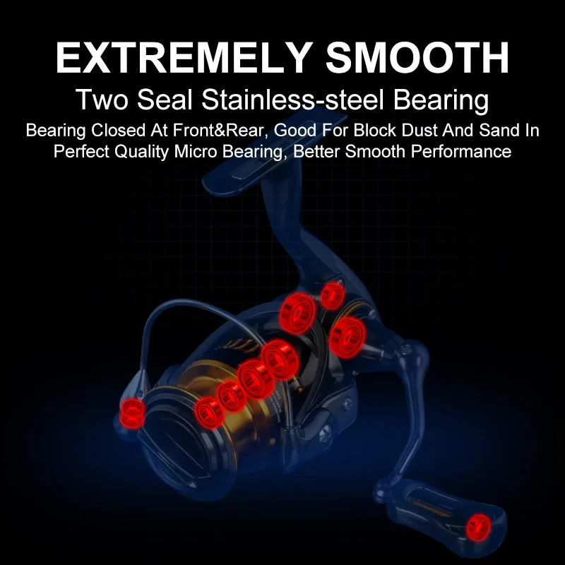 ATOM Fishing Reel Spinning Micro Small Fish Metal Ball Grip Spool 5.2:1 Saltwater Fresh Spinning Wheel Shallow Spool Factory