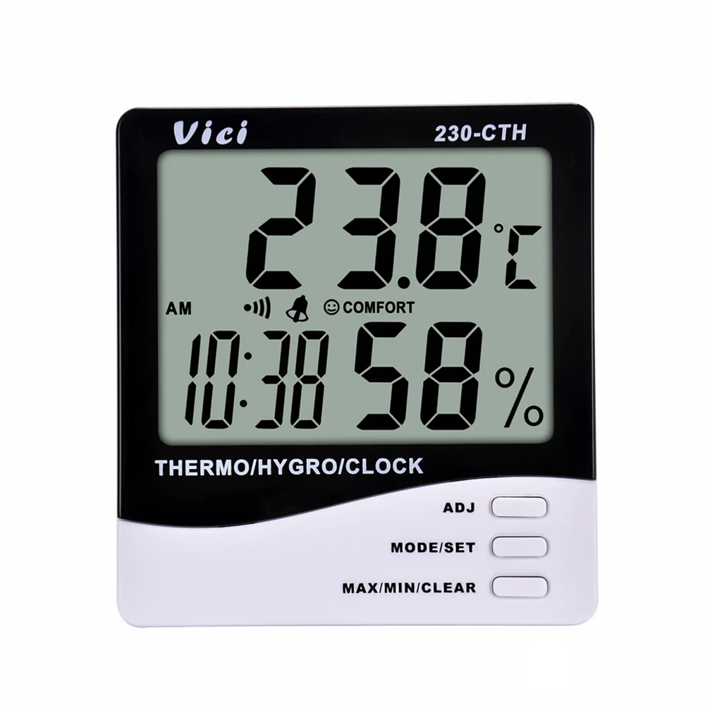 230-CTH Large LCD Display Data Logger Temperature Humidity Meter