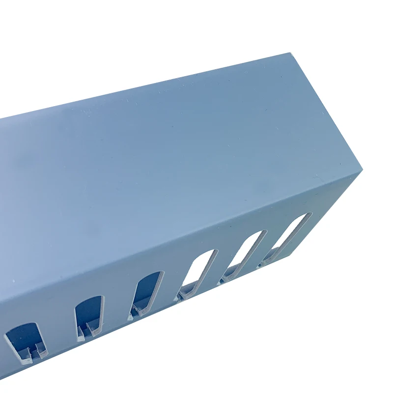 WBO wire Slot 40*35 Raceway Cable Wring Good Insulation Slotted Insulation Pvc electrical Cable Trunking Blue Wiring Ducts