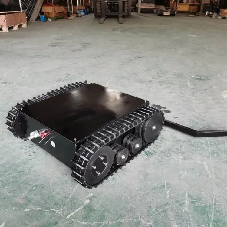 small robot for ball pickng up/rubber track chassis undercarriage