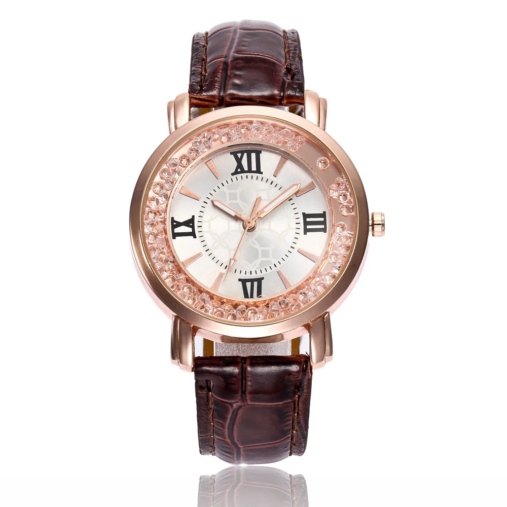 Quicksand Bead Flowing Diamond Ladies Watch Fashion Ladies Casual Watch Belt Quartz Watch