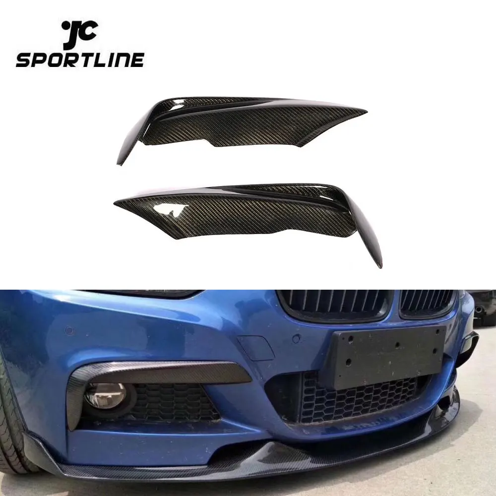 Сплиттеры переднего бампера из углеродного волокна для BMW F30 F31 F35 M спортивные 2013 2018 Противотуманные фары вентиляционные отверстия
