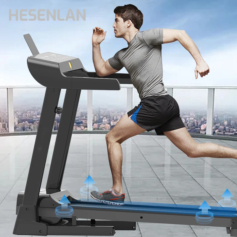 Hesenlan Gym Health Fitness Equipment Auto Incline Treadmills For Sale Foldable Running Electric Treadmill Machine
