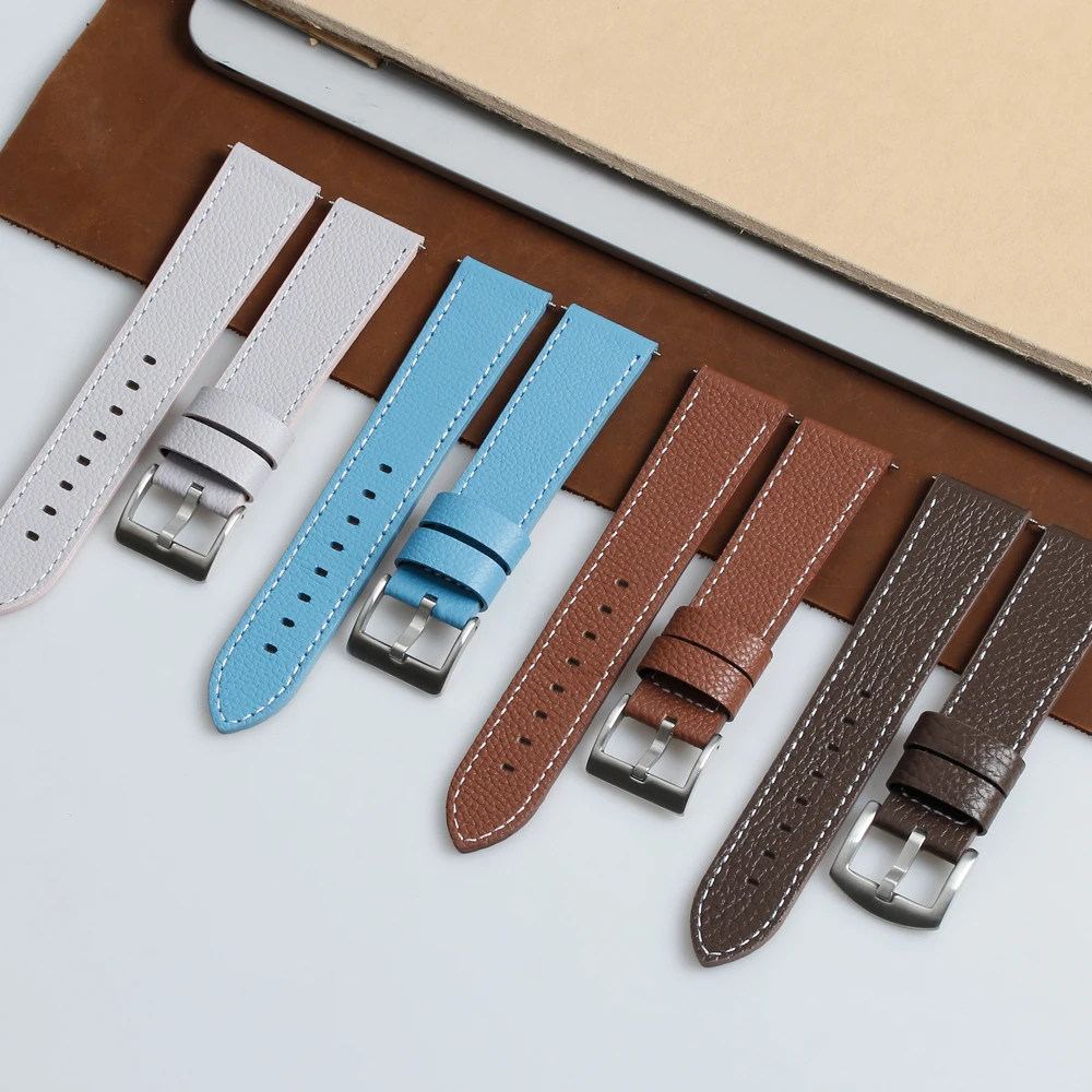 Leather Strap manufacturer custom high quality leather watch bands handmade genuine leather watch straps