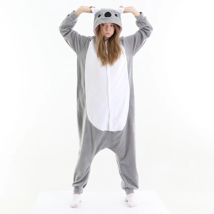 
2020 new winter robe koala sleepwear animated fashion flannel oversized bathrobe for women 