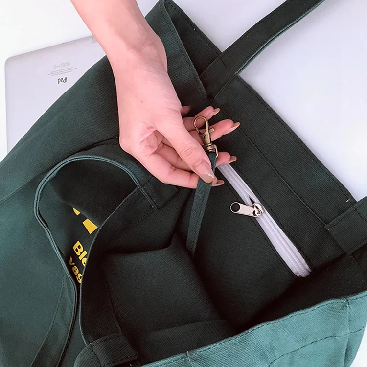 Wholesale Custom Print Logo Cheap Reusable Bags Plain White Blank Tote Cotton Canvas Shopping  Bag