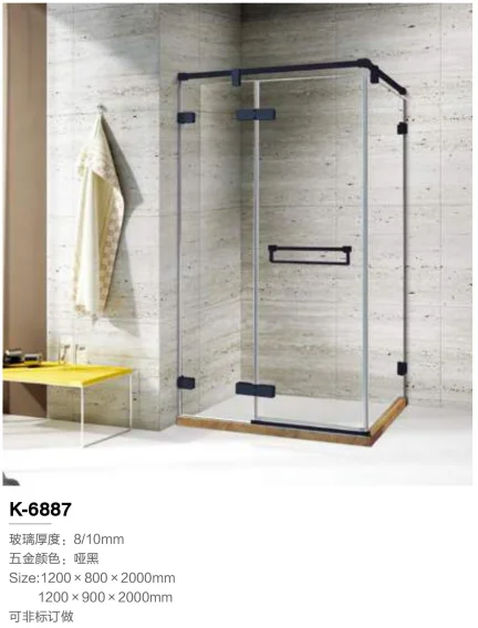 K-6701 Hotel And Home Used Walk In Economic Sliding Clear Glass Shower Enclosure