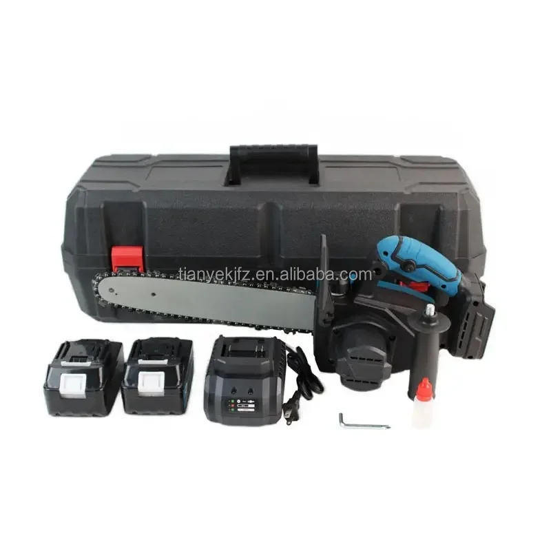 12inch Cordless Chain Saw Rechargeable Battery Portable Lithium Battery Chainsaw OEM TY Wood Cutting Machine Wood Saw Machines